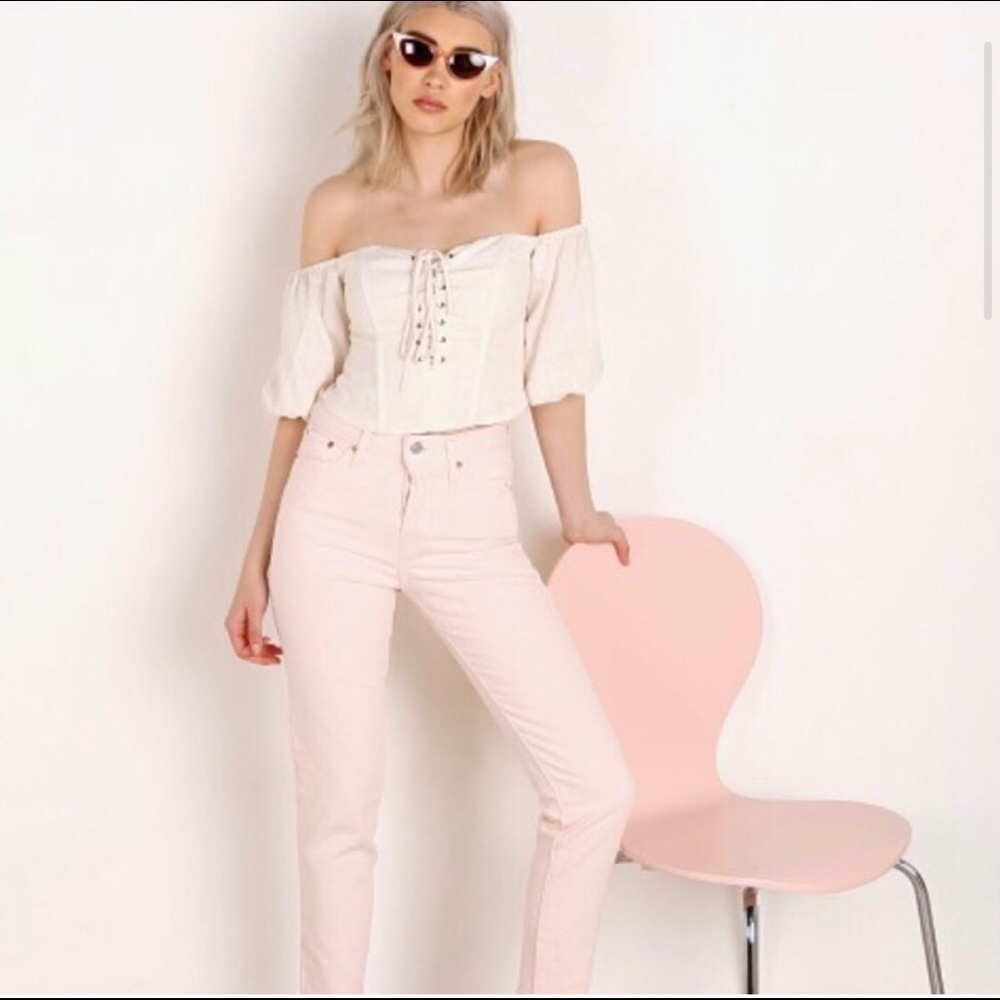 Levi’s Wedgie straight jeans - pink